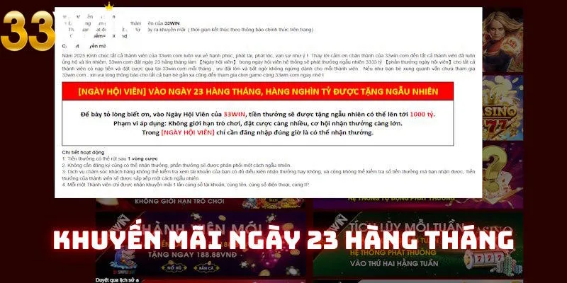 Tiếp cận quà tặng 1000 tỷ đồng vào ngày 23